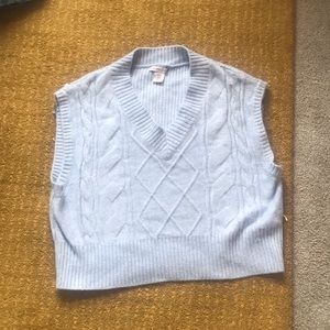 Blue Sincerely Jewels sweater vest NEVER WORN